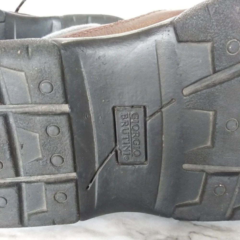 GIORGIO BRUTINI leather casual shoes size 10.5M